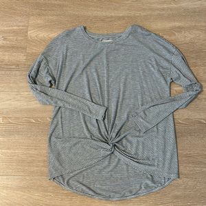 Lou & Grey striped tee with front knot